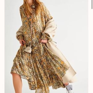 Feeling Groovy Maxi dress Free people